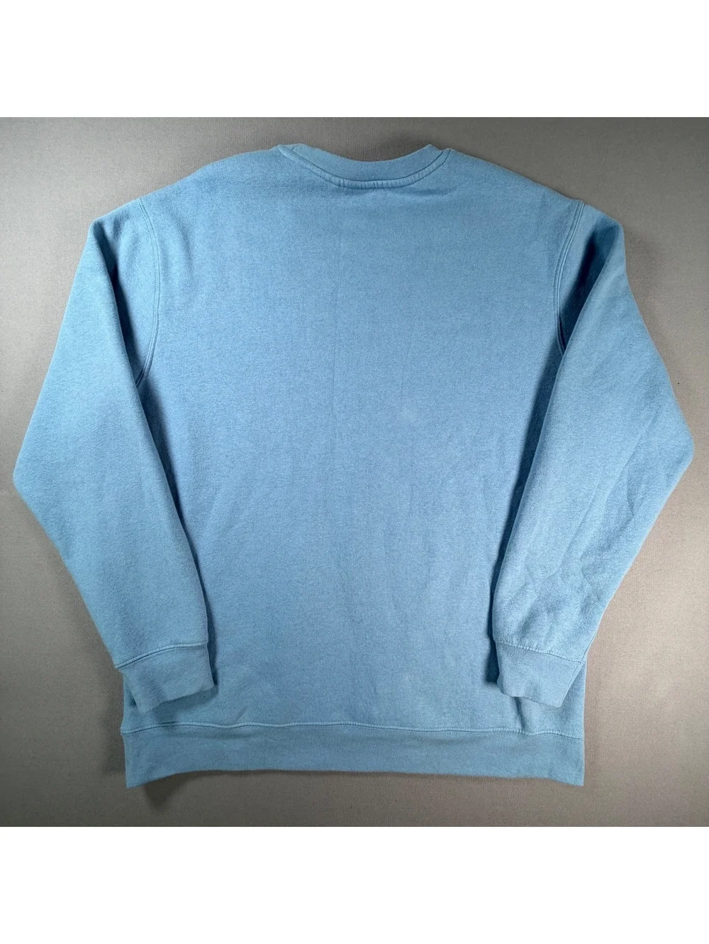 Quiksilver Crewneck Sweatshirt L Light Blue Embroidered Logo Surf Pullover